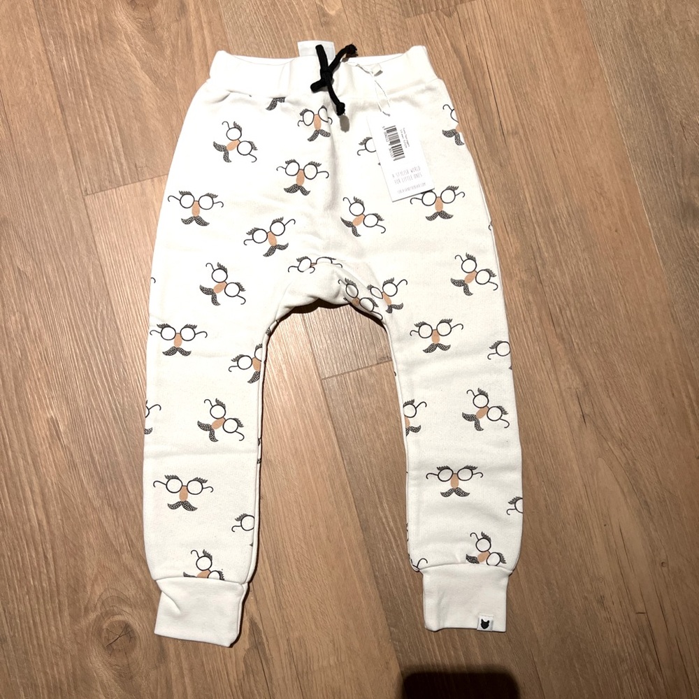 NWT Tobias & the bear Funny Face Joggers 3-4Years